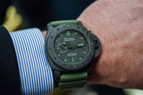 panerai submersible 42mm|panerai submersible marina militare carbotech.